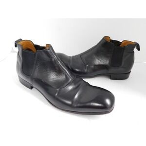 Kenzo Black Leather Ankle Boots sz US 9